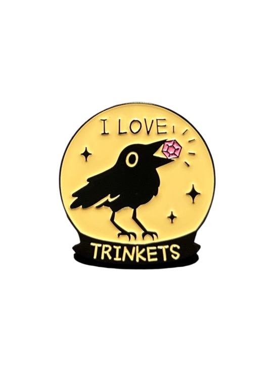 unbranded Jewelry - I Love Trinkets Crow Enamel Pin